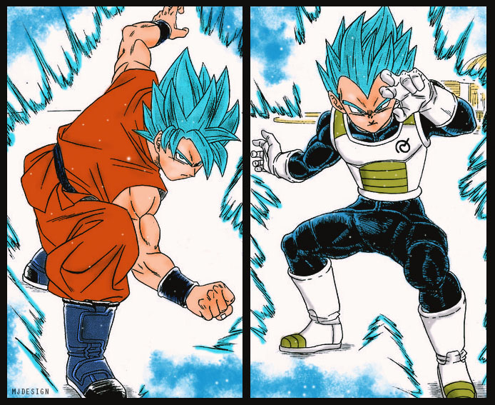 Dragon Ball Super Goku God Vs Vegeta God By Mjd360 On Deviantart