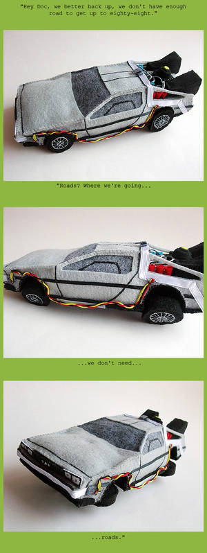 Plush DeLorean: UPGRADED