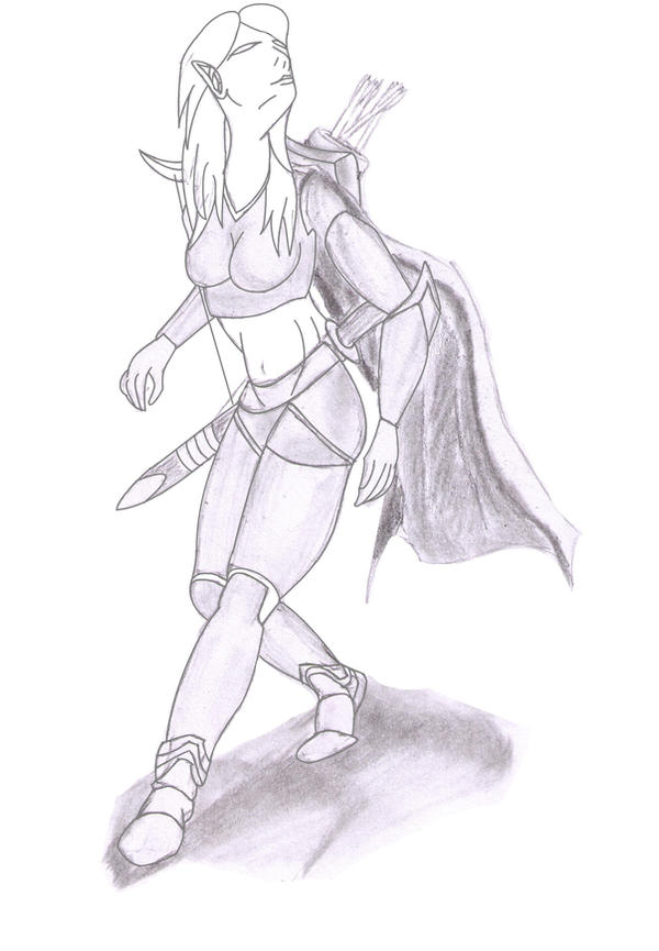 My Faceless Elf Warrior by WeirdZ on DeviantArt