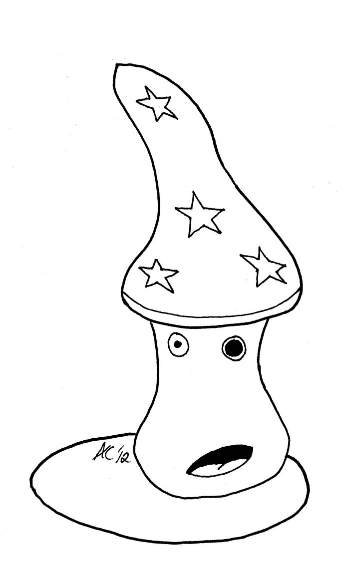 Magic Mushroom Drawing