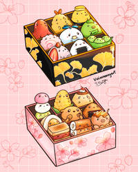 Sakura and Ginkgo Bento Boxes