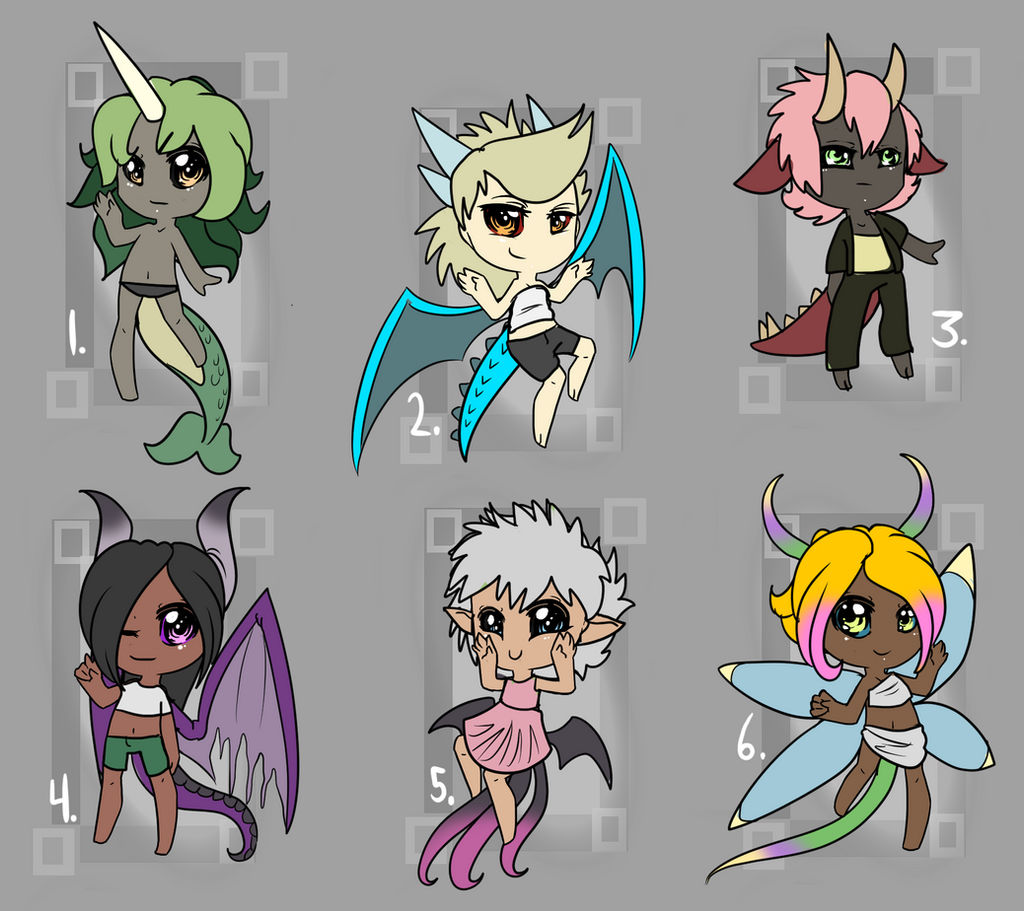 Basic Demon Chibi Chibi Demons 3/6 open (3.00 USD) by GiaZeries on DeviantArt
