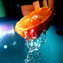 Mandarine under water
