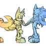 Team Sonic and Three Hedgehog