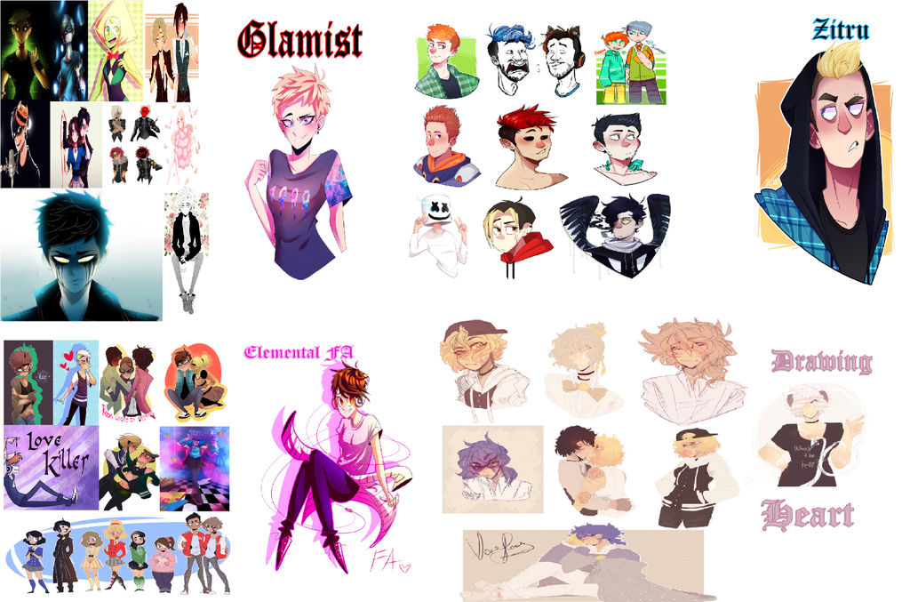 Digital Artists Collages by Yugino1247 on DeviantArt