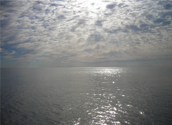 Where water meets sky