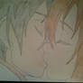 Kirito and Asuna kissing