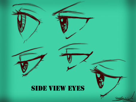 Featured image of post Anime Eyes Side View Drawing Wow there are some really great pointers on this tutorial from my drawing tutorials