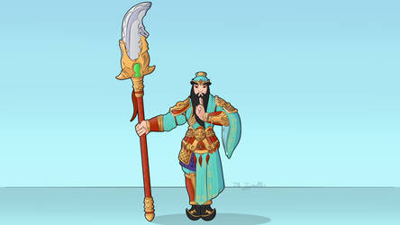 Smite: Guan Yu Fan Art (TheTweedler)