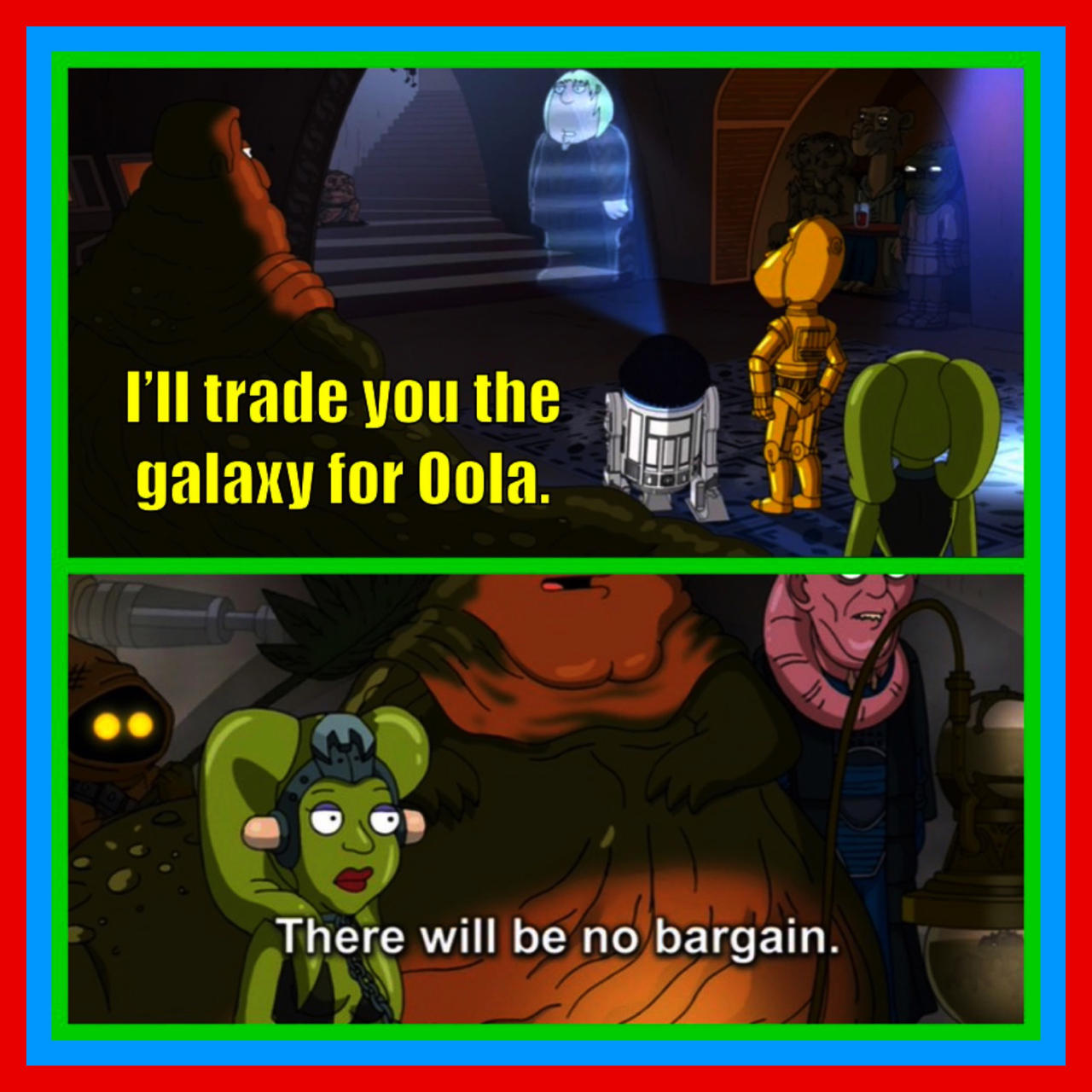 Oola Rear OOLA and LUKE SKYWALKER Crackship (FAMILY GUY) by heavensnightSH20 on ...