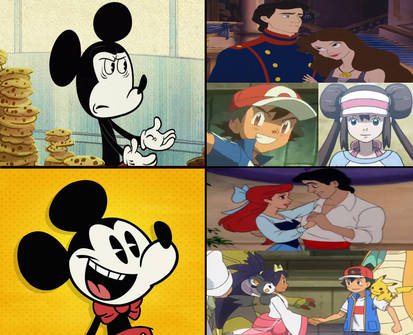 Mickey reacts to Ash's TLM couple roles (Unova V2)
