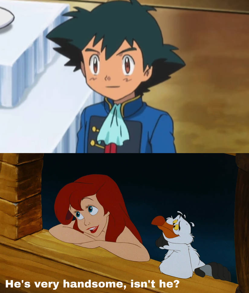 Finding Ash Ariel finds Prince Ash Ketchum attractive by FireMufasa417 on DeviantArt