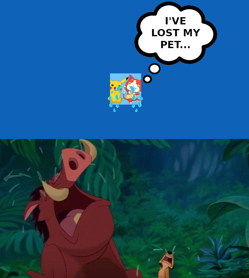 Timon and Pumbaa crying over MAC's pet's death by FireMufasa417 on ...