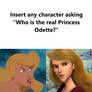 Who asks for is the real Princess Odette