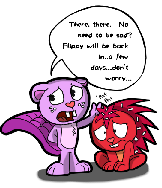 Toothy trying his best to comfort Flaky - Digital by Sandra58Htf on ...