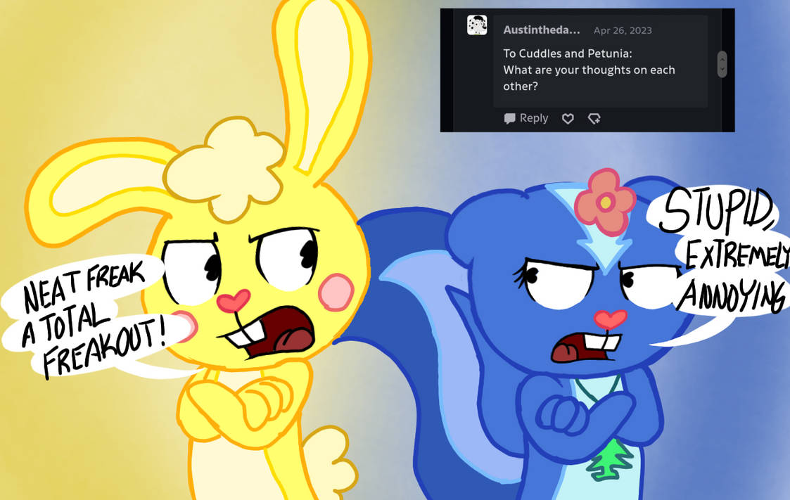 Ask Htf: Thoughts on each other by Sandra58Htf on DeviantArt
