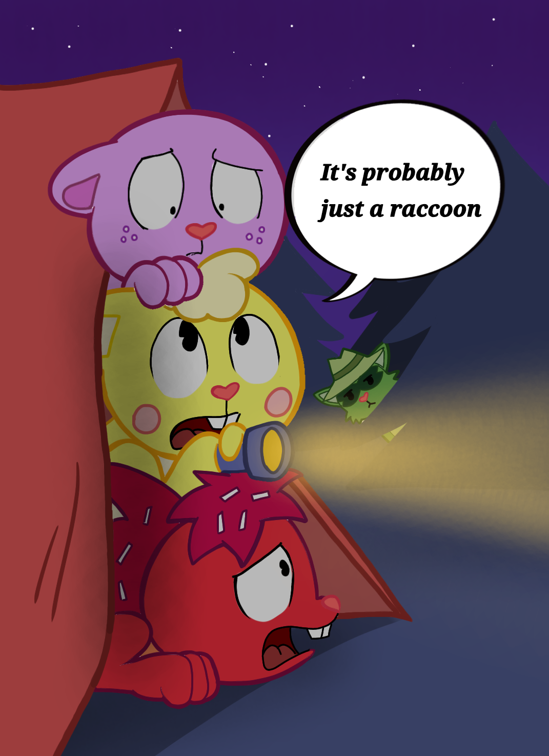 Unemployed Raccoon Just a raccoon (Digital version) by Sandra58Htf on DeviantArt
