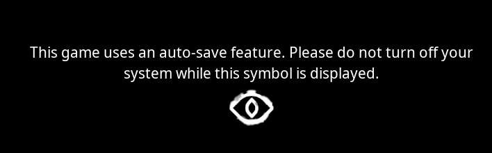 A message stating that the Eye of Sauron will auto-save your game.
