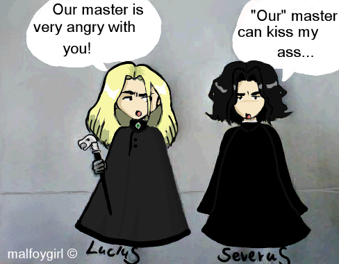 Snape and Malfoy