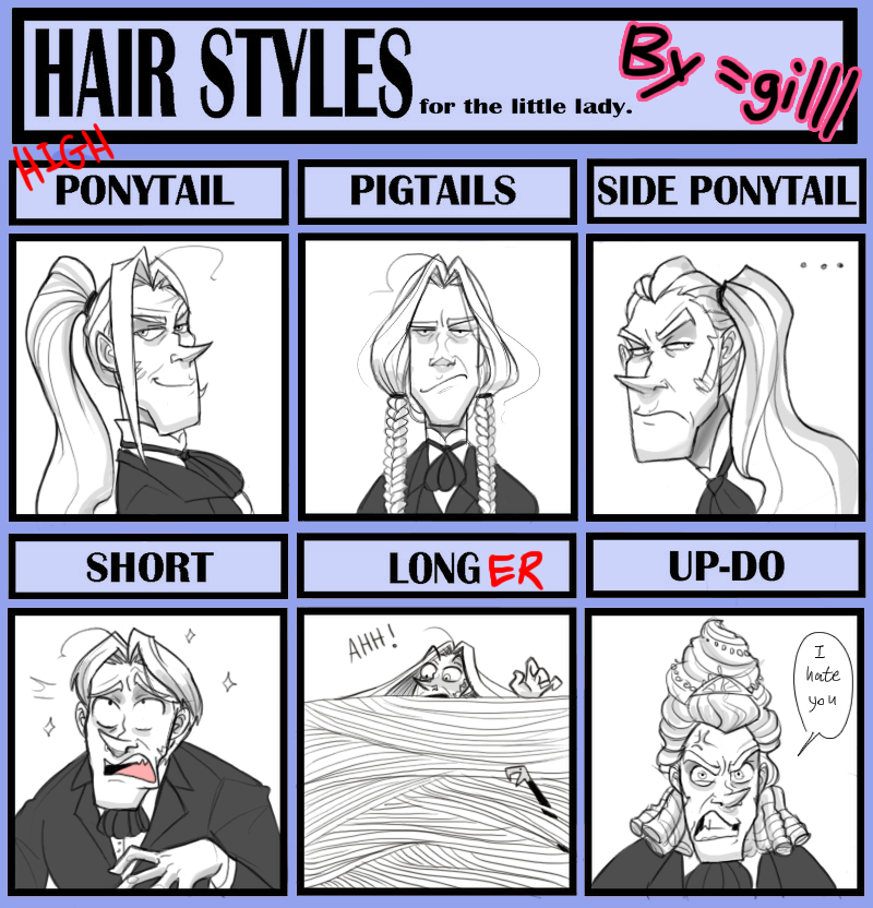 Lucius: Hair Styles Meme by gilll on DeviantArt Lucius: Hair Styles Meme by gilll on DeviantArt
