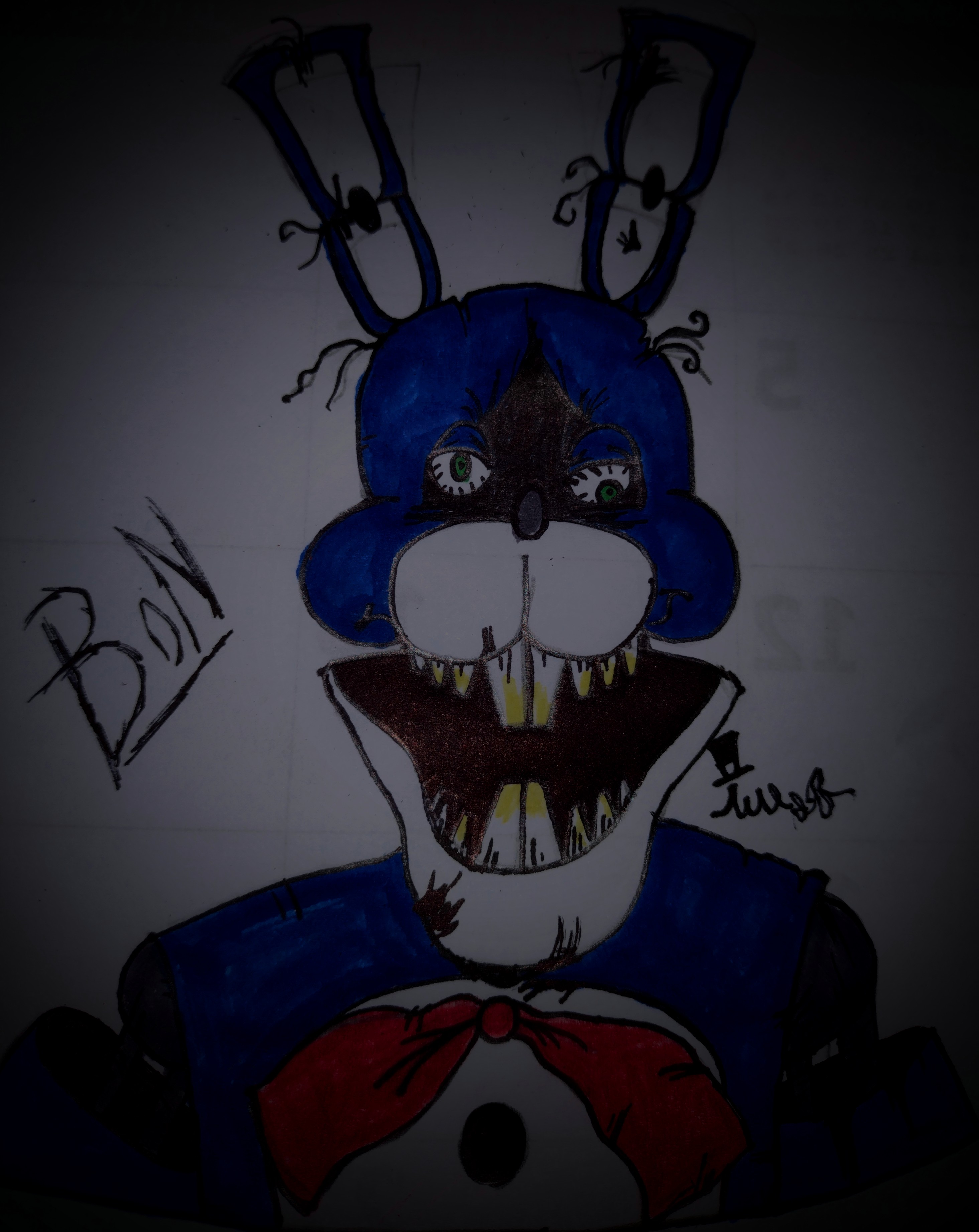 I tried to draw Bon from The Walten Files by 07User on DeviantArt