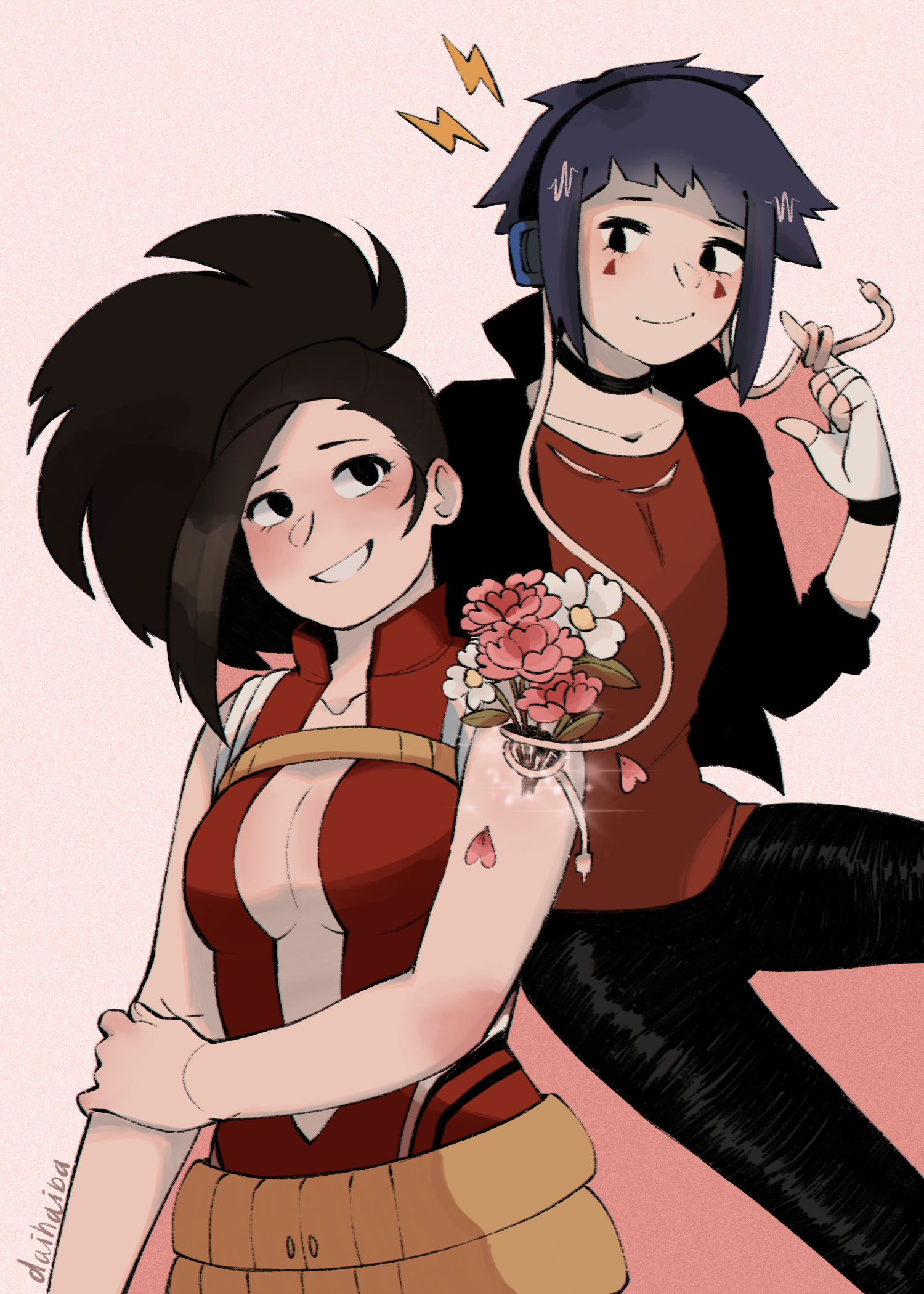 momo + kyouka by daihaiba on DeviantArt