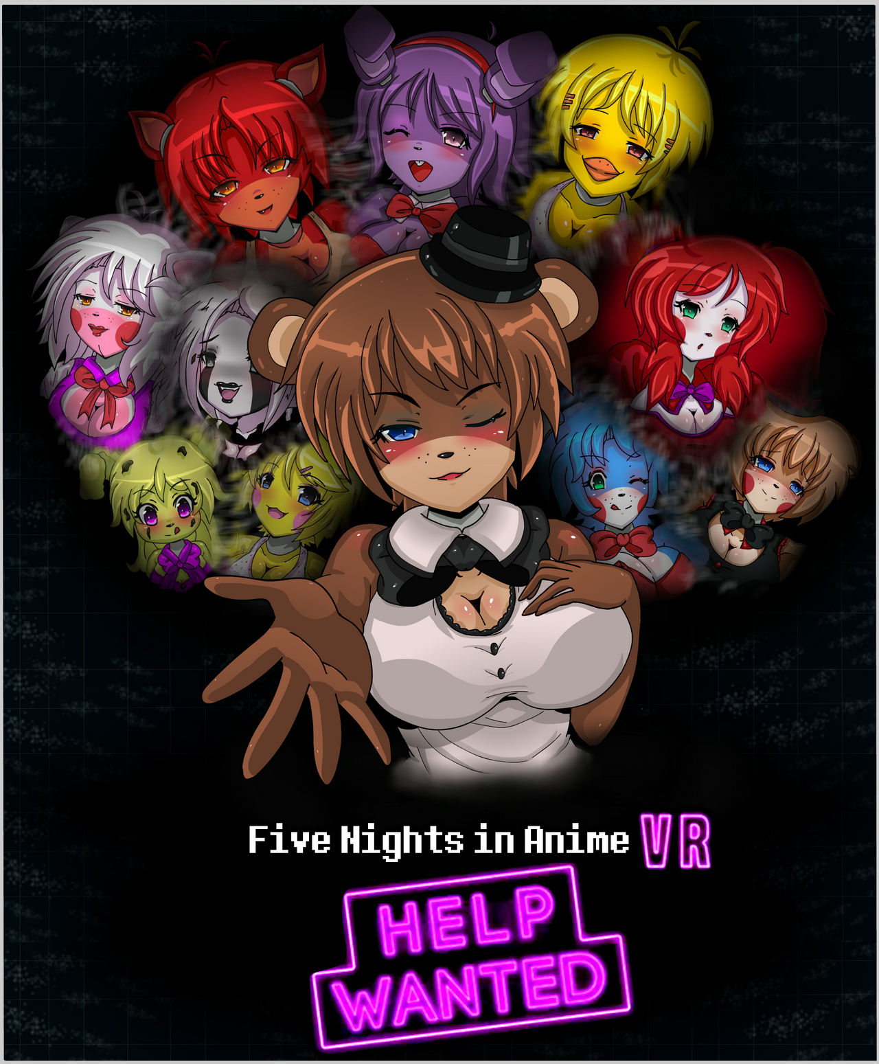 Five Nights In Anime VR [Help Wanted] HD by Erisung on DeviantArt