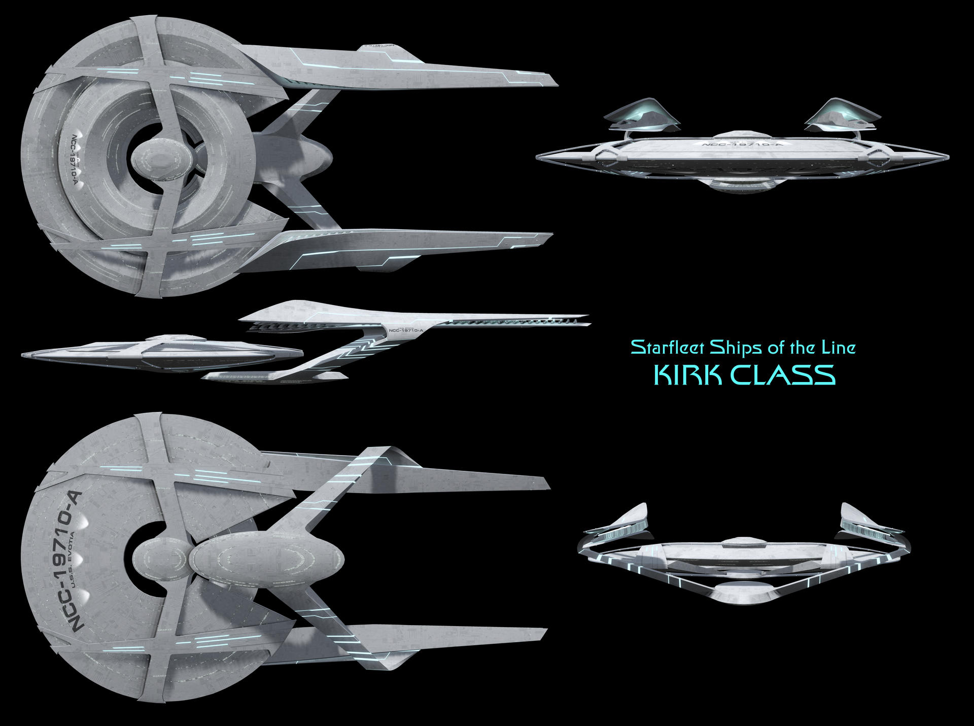 Kirk Class Starship - High Resolution by Enethrin on DeviantArt
