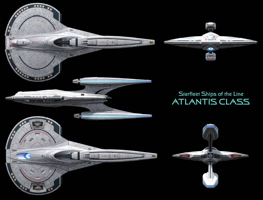 Atlantis Class Atlantis Class Starship - High Resolution by Enethrin on DeviantArt