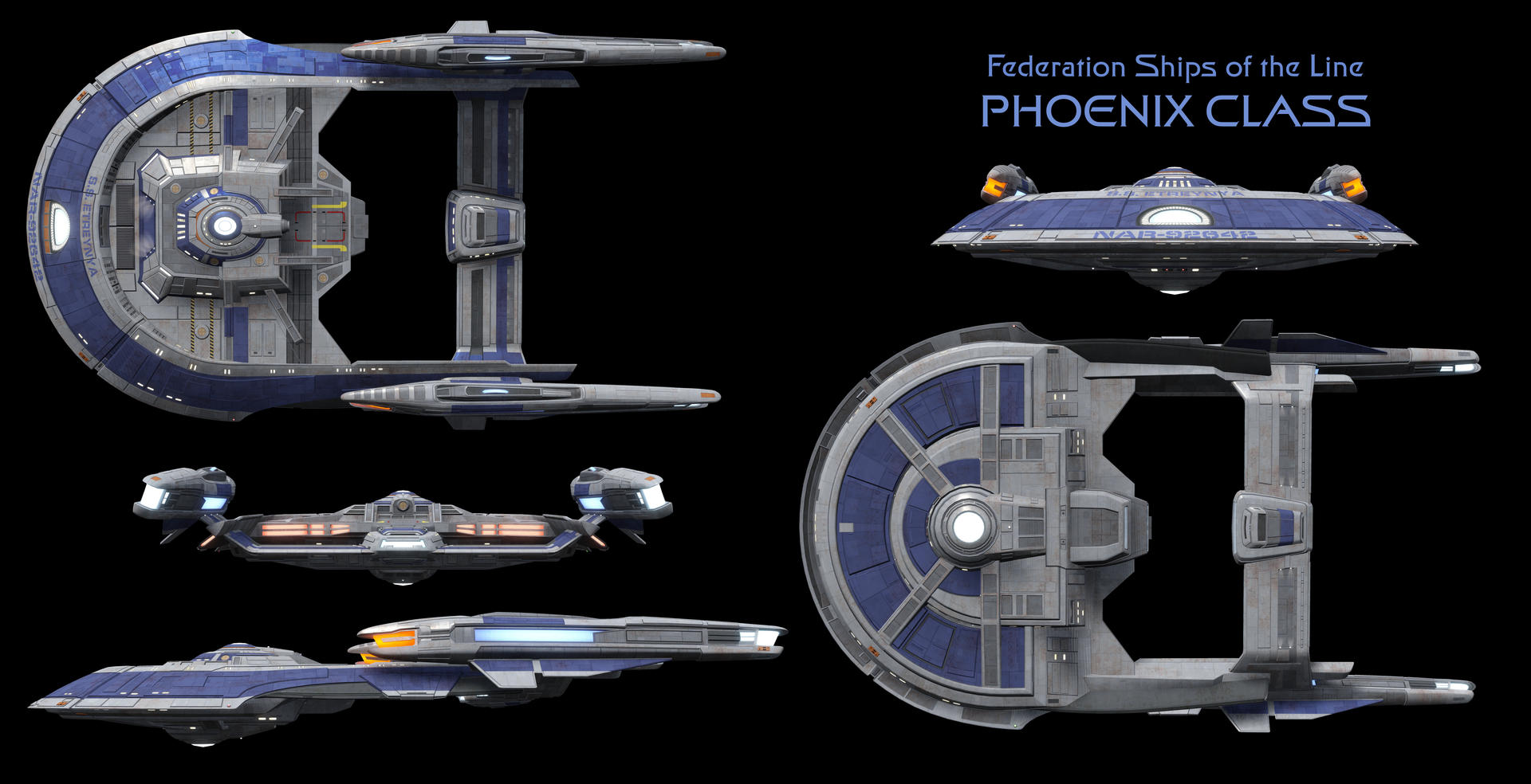 Phoenix Class Civilian Starship - High Resolution by Enethrin on DeviantArt