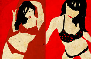 Red Bikini girls