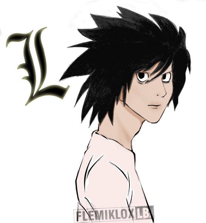 L - Death Note Color by KenLautner on DeviantArt