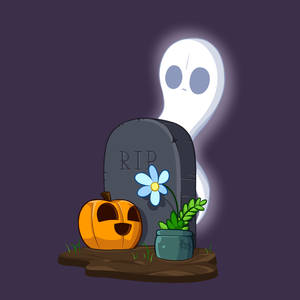 A Ghost and a Pumpkin