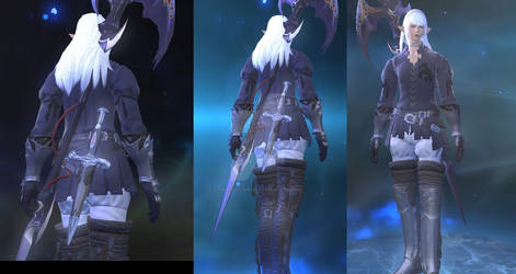 FFXIV Estinien Outfit at the end cutscene 3.3