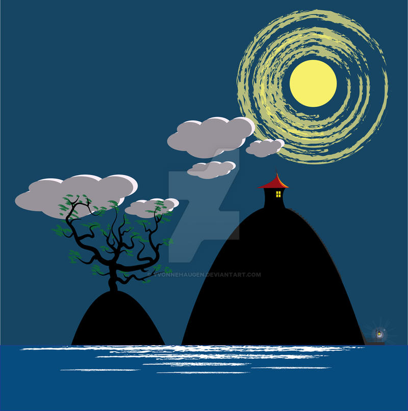 Islands - comic style scenery by yvonneHaugen on DeviantArt