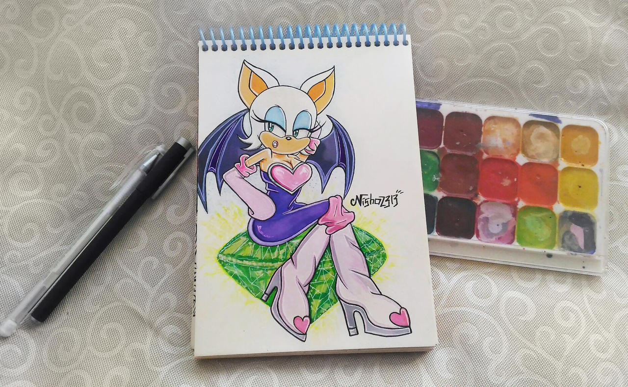 Rouge The Bat (fan art) by Nisha2313 on DeviantArt