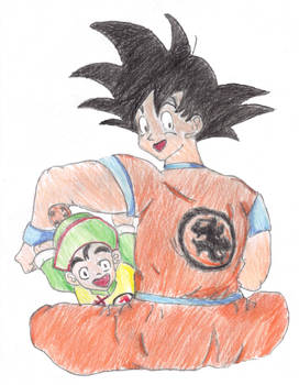 Goku and Gohan, Colored??