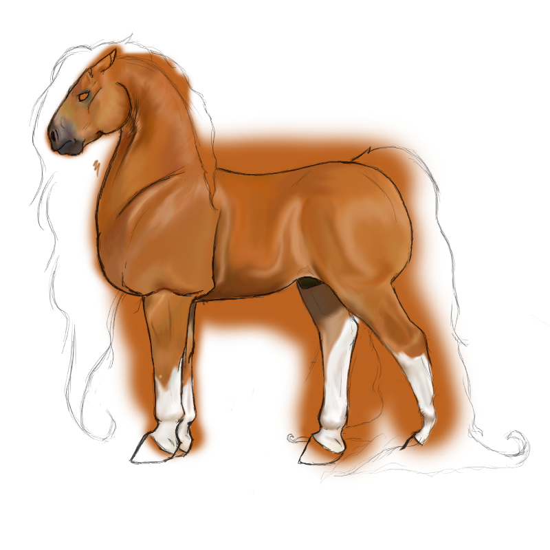 Palomino semi realism WIP 12