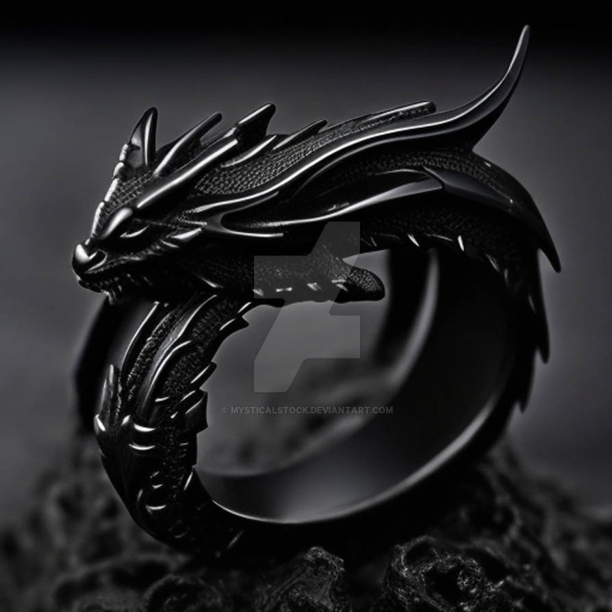 Black Dragon Ring - Photography Stock 003 by MysticalStock on DeviantArt
