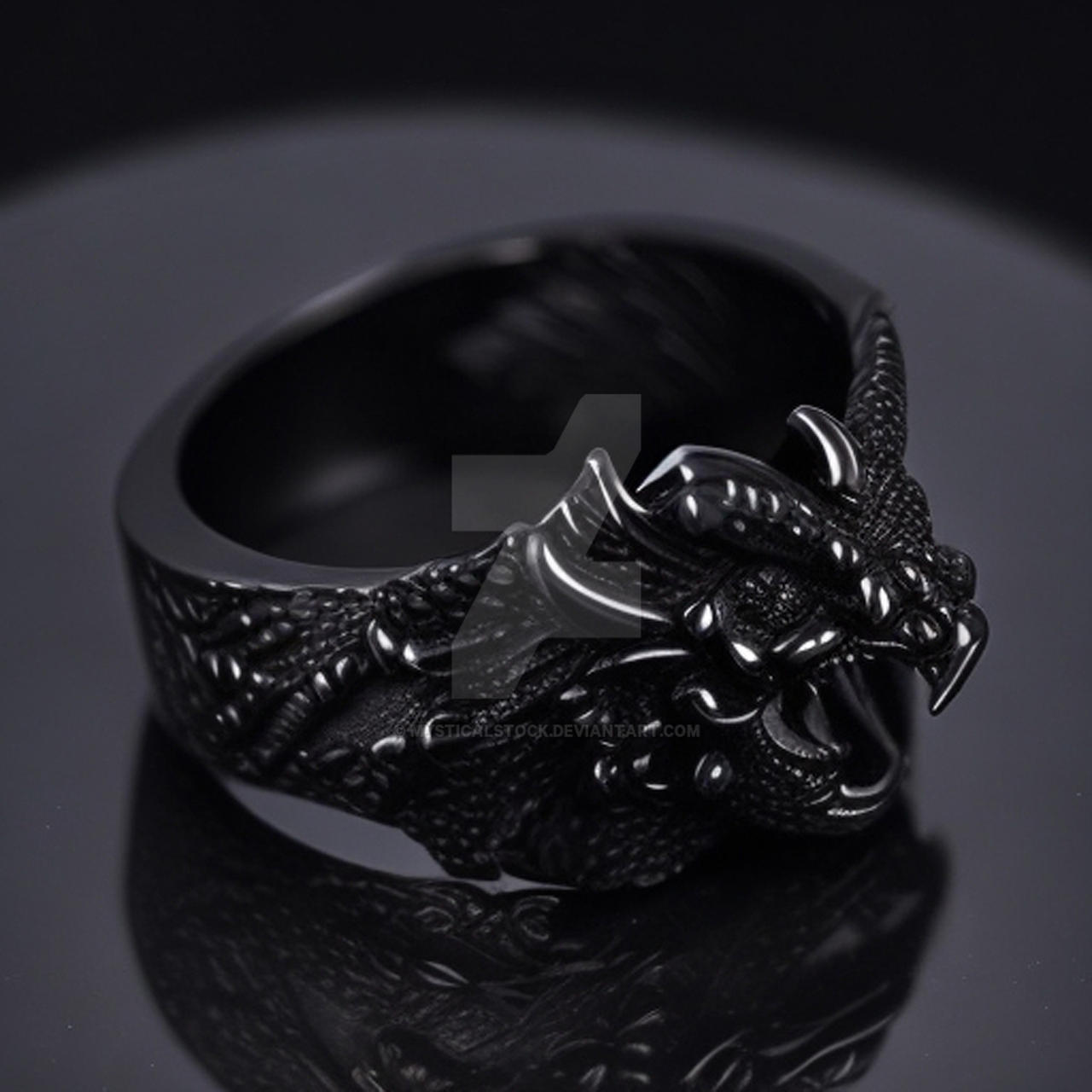 Black Dragon Ring - Photography Stock 005 by MysticalStock on DeviantArt