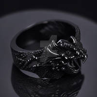 Black Dragon Ring - Photography Stock 005
