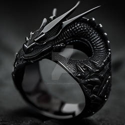 Black Dragon Ring - Photography Stock 006