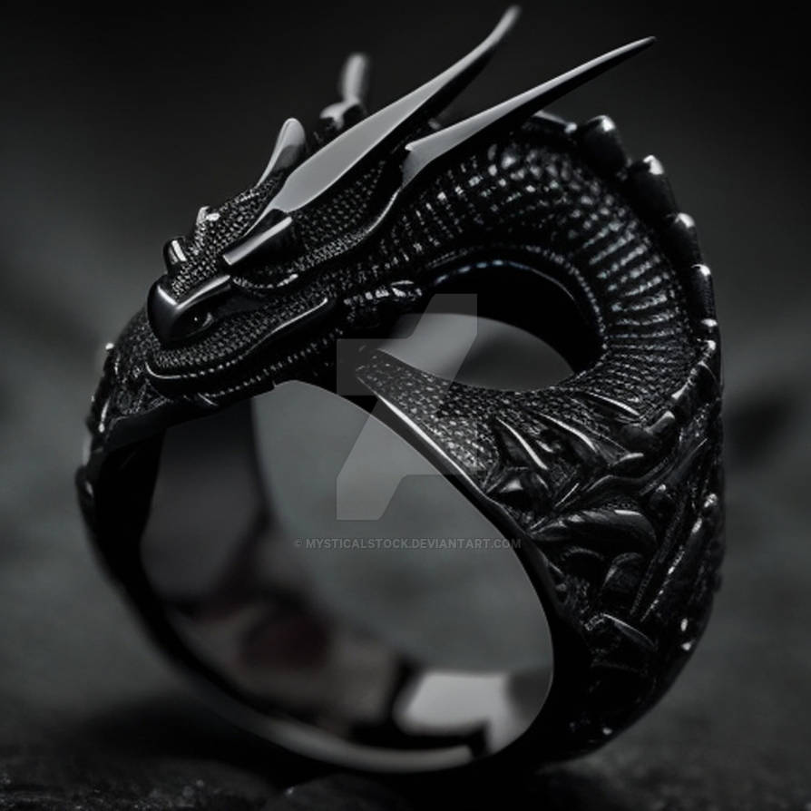 Black Dragon Ring - Photography Stock 006 by MysticalStock on DeviantArt