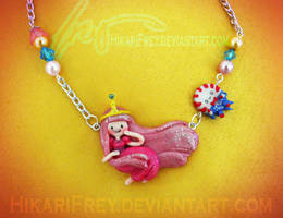 Bubblegum- Adventure Time Necklace- Commission