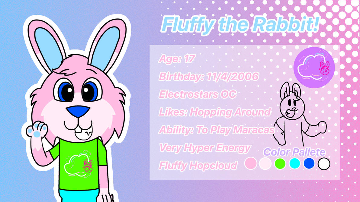 Fluffy the Rabbit Refrence Sheet by blizzarddawolf on DeviantArt
