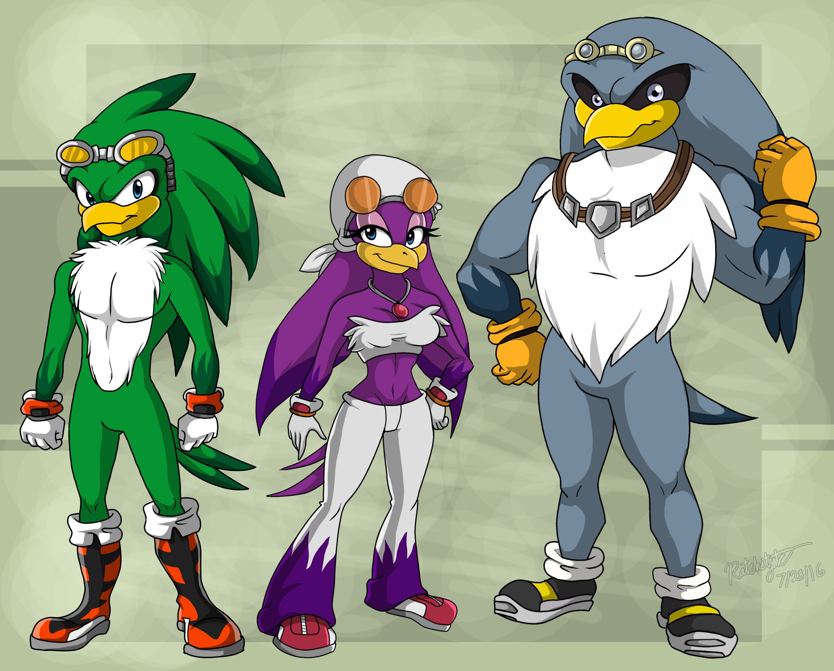 Sonic Babalyn Rouges Devienart Model The Babylon Rogues by RatchetJak on DeviantArt