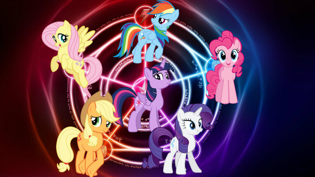 Mane 6 Wallpaper by ArcticSnowww on DeviantArt