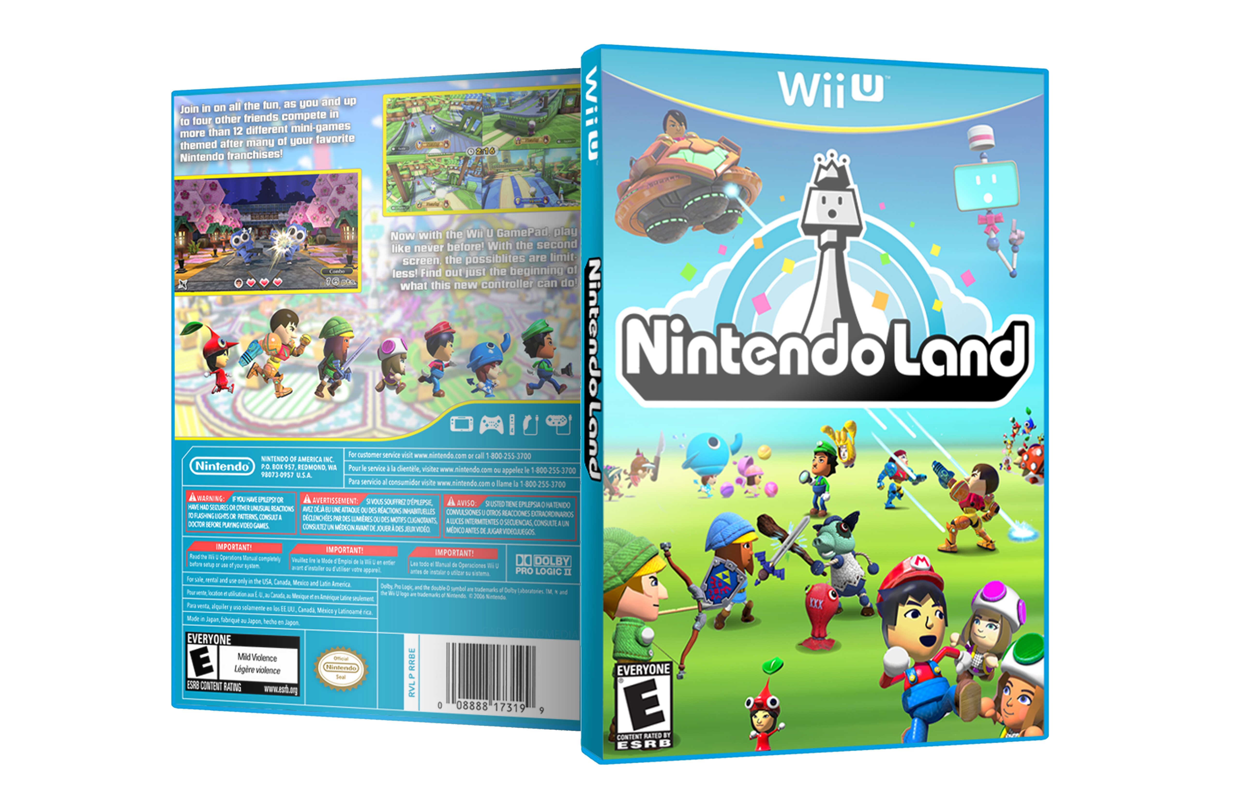 Wii U Nintendo Land Fan Made Alternate Box Art By Capuchinomedia On Deviantart