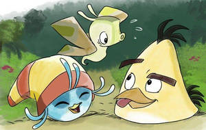 Butterflies? Angry Bird...