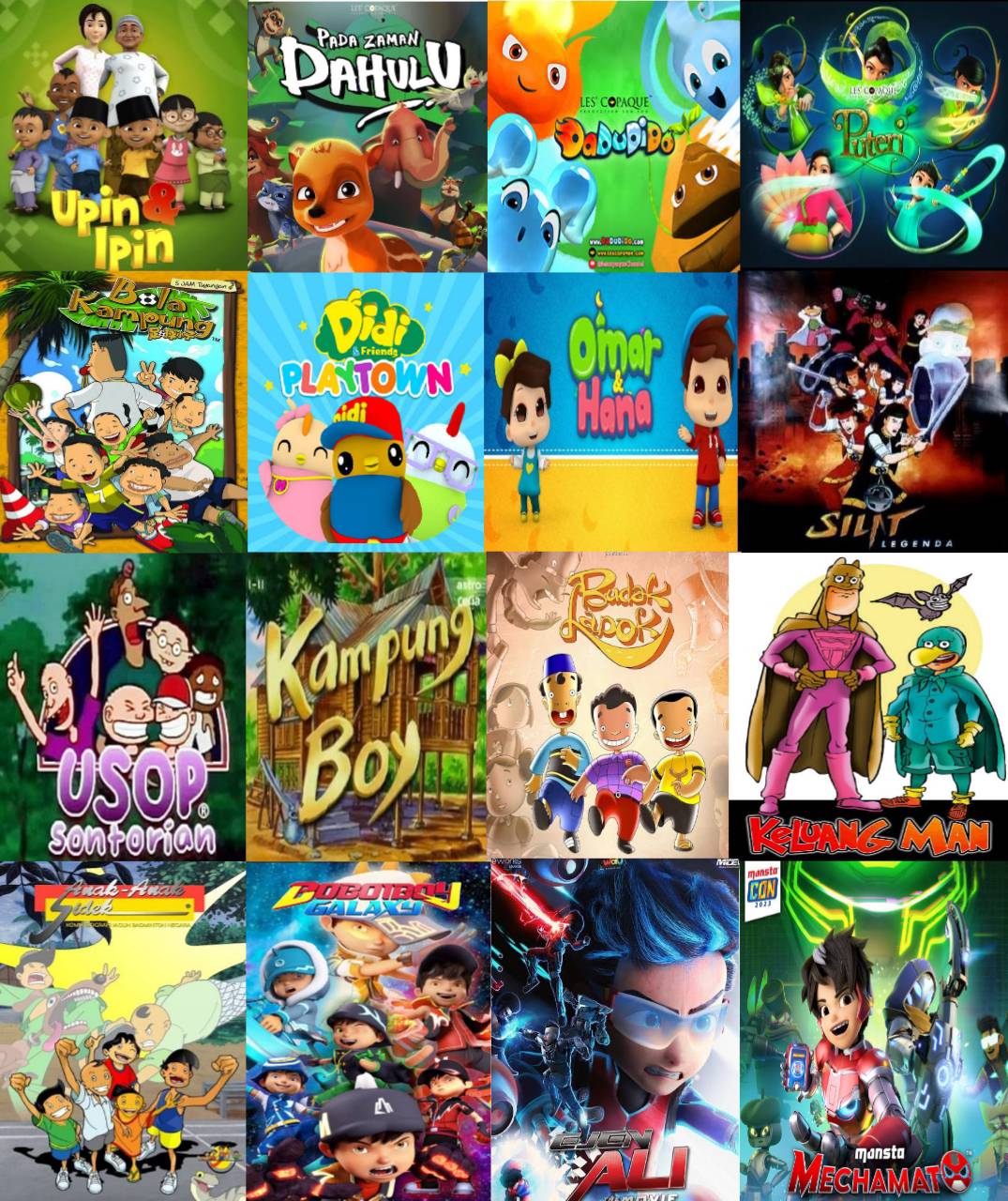 Malay Animation All Malaysian Cartoons/Animated Shows by farrelardanhalid on DeviantArt